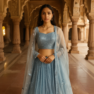 The Starlit Serenity lehenga