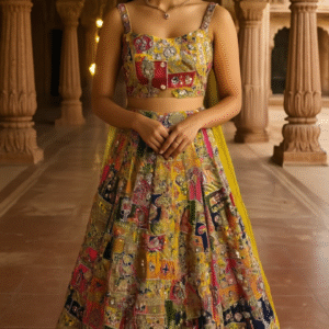 The 'Swarnima' Haldi Lehenga