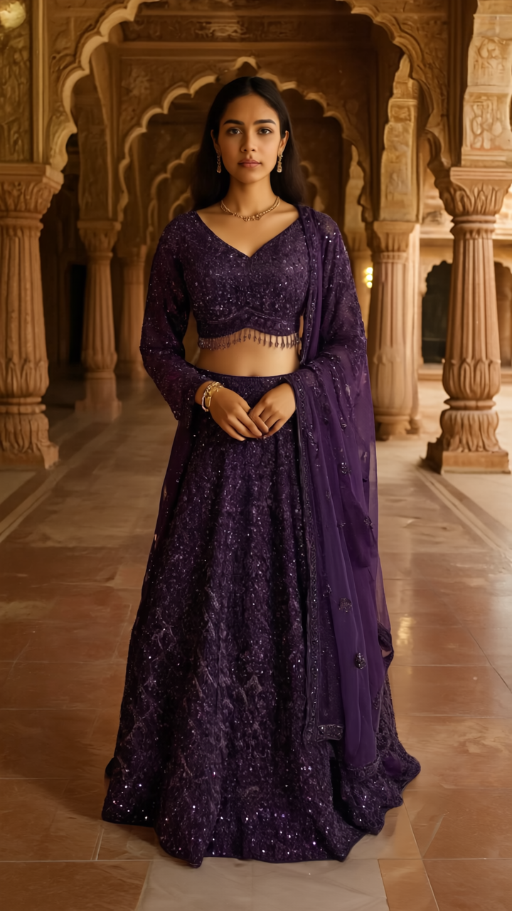 Gen4 Photorealistic cinematic portrait of an elegant Indian woman in her late 20s with warm 26864207
