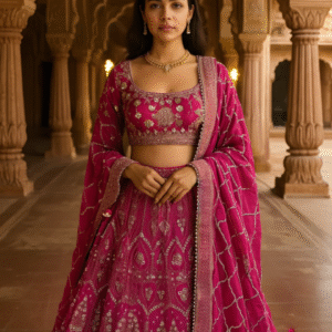 The 'Rani' Crimson Lehenga