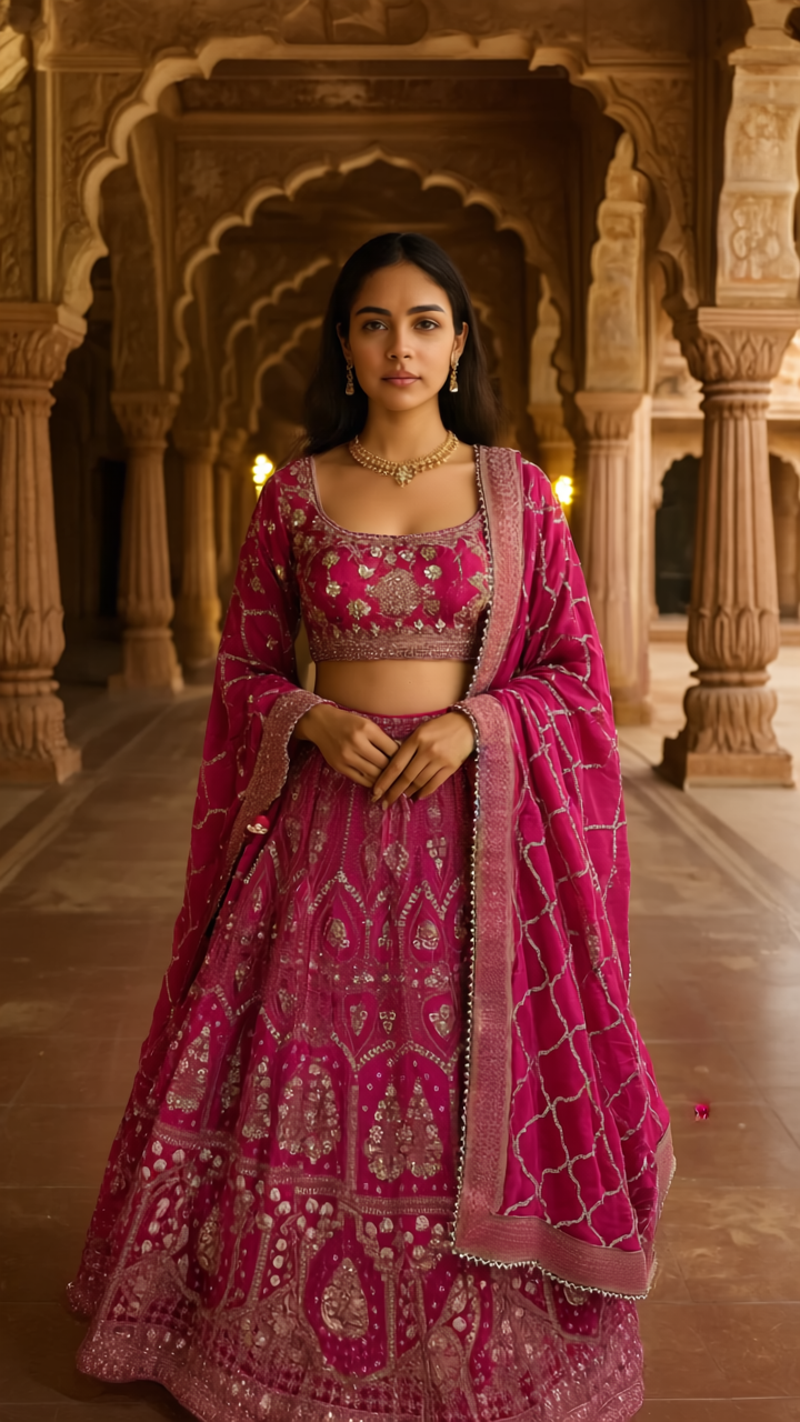 Gen4 Photorealistic cinematic portrait of an elegant Indian woman in her late 20s with warm 6895324